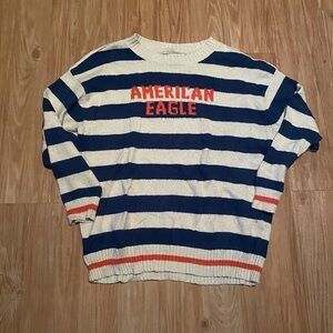 Vintage American Eagle Striped Crewneck
